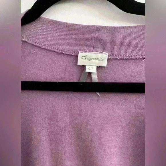 Dynamite Short  Sleeve Mauve Shirt - Picture 4 of 4